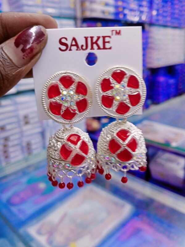 AD stone jhumka Earrings