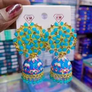 AD stone jhumka Earrings