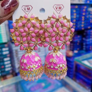 AD stone jhumka Earrings