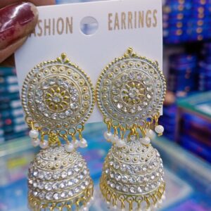 AD stone jhumka Earrings