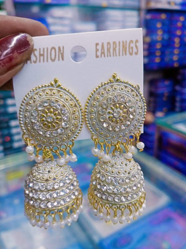 AD stone jhumka Earrings