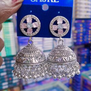 AD stone jhumka Earrings