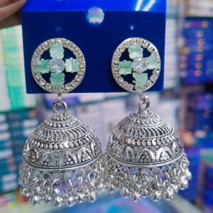 AD stone jhumka Earrings