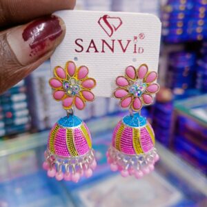AD stone jhumka Earrings