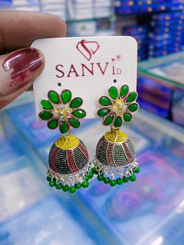 AD stone jhumka Earrings