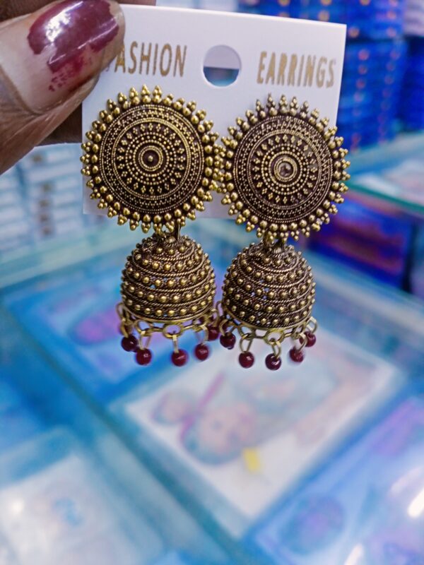 AD stone jhumka Earrings
