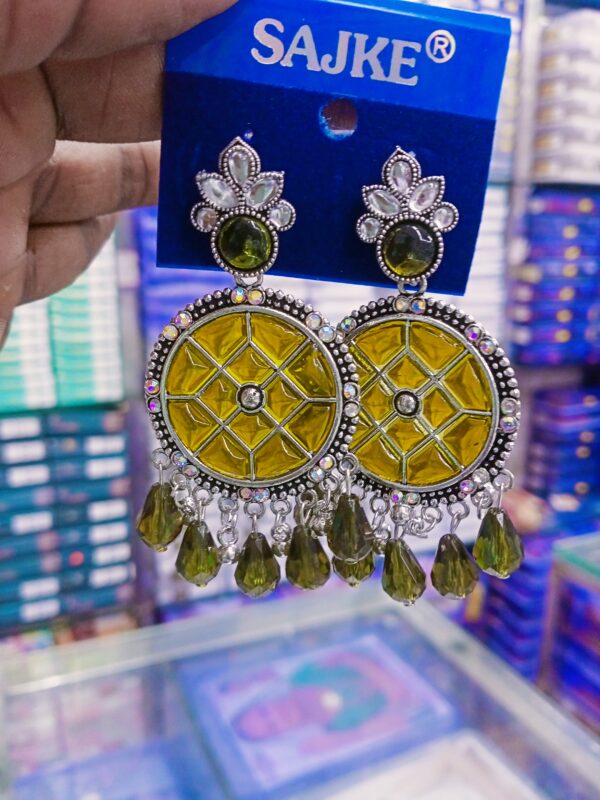 AD stone jhumka Earrings