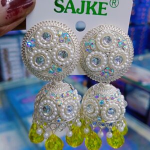 AD stone jhumka Earrings