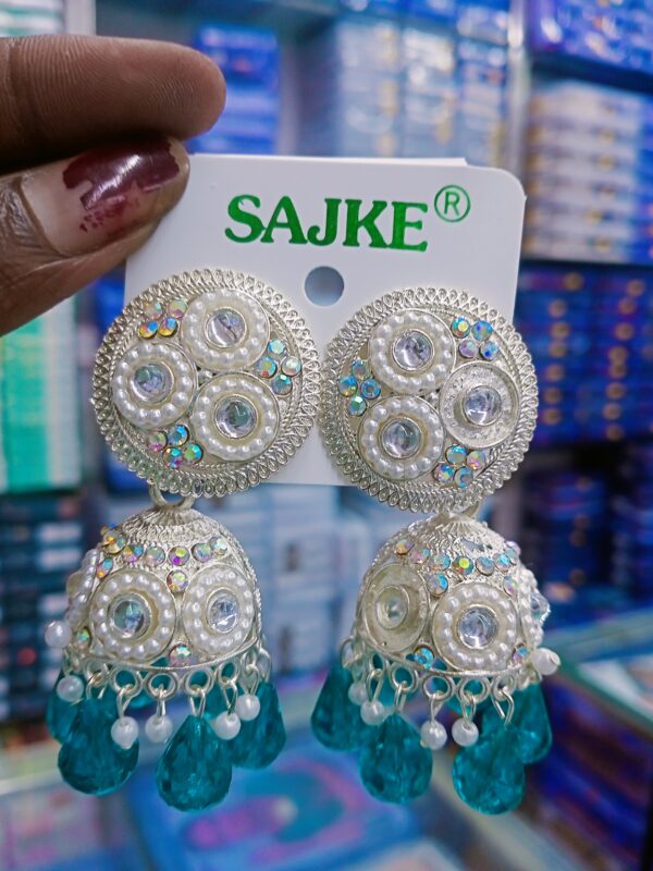 AD stone jhumka Earrings