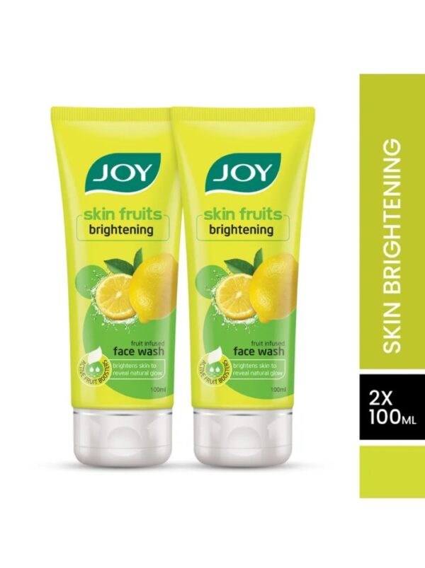 Joy Skin Fruits Lemon Brightening Face Wash, with Vitamin C for Oil Control and Glowing Skin