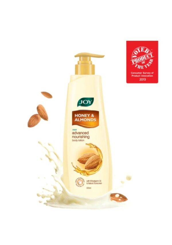 Joy Honey & Almonds Advanced Nourishing Lightweight Body Lotion With Shea Butter For Summers,500ml