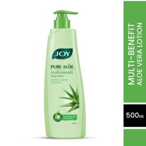 Joy Pure Aloe Vera Lightweight Body Lotion for 48 Hr Moisturization For Normal & Oily Skin I 500ml