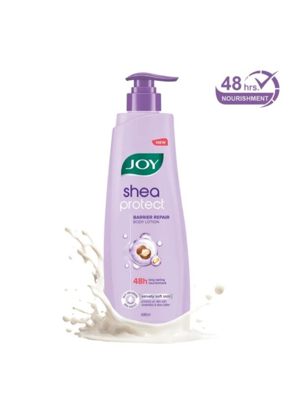 Joy Shea Protect Body Lotion, Repairs Skin Barrier, Ceramide & Shea Butter, 400ml