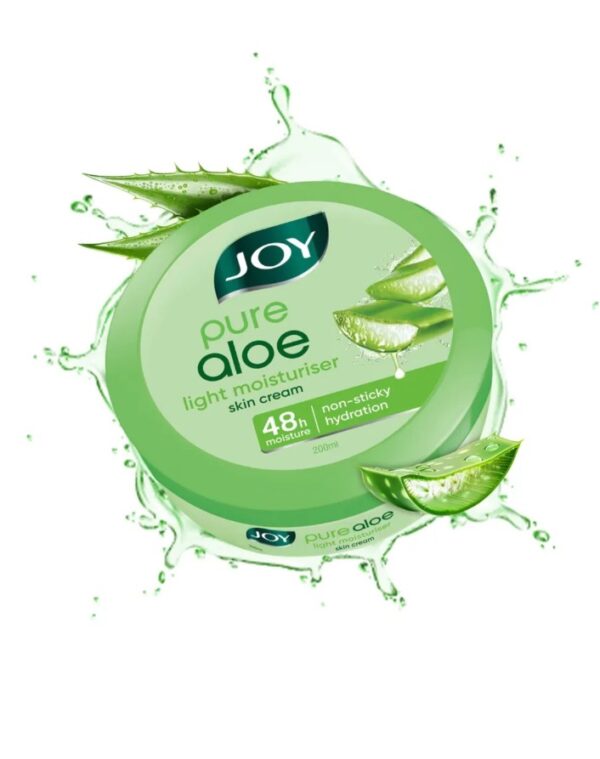 Joy Pure Aloe Vera Light Moisturizer Skin Cream for Face & Body For 48 Hrs Moisturization,200ml