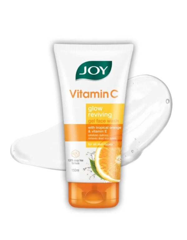 Joy Skin Brightening Vitamin C Face Wash - Fades Dark Spots & Repairs Skin Barrier,150mI