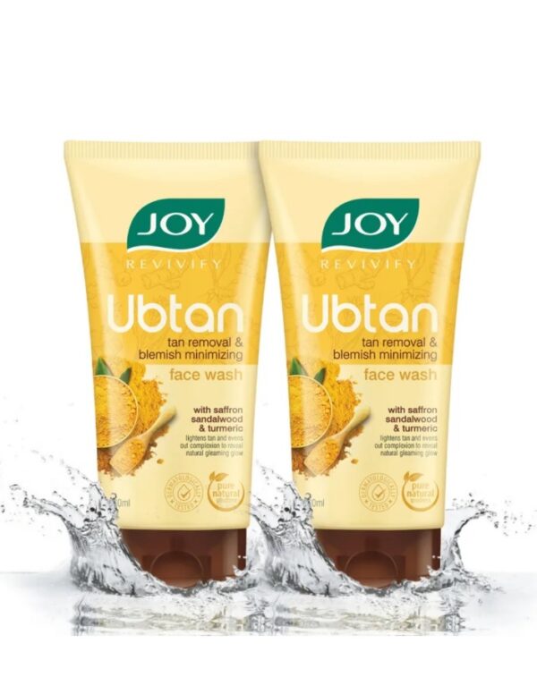 Joy Ubtan Tan Removal Face Wash, For Natural Glowing Skin | 2 pcs