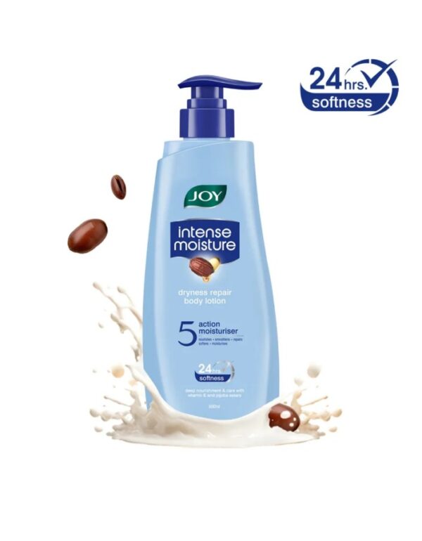 Joy Intense Moisture Dryness Repair Body Lotion with Vitamin E & Jojoba for 24 Hrs Softness I 600ml
