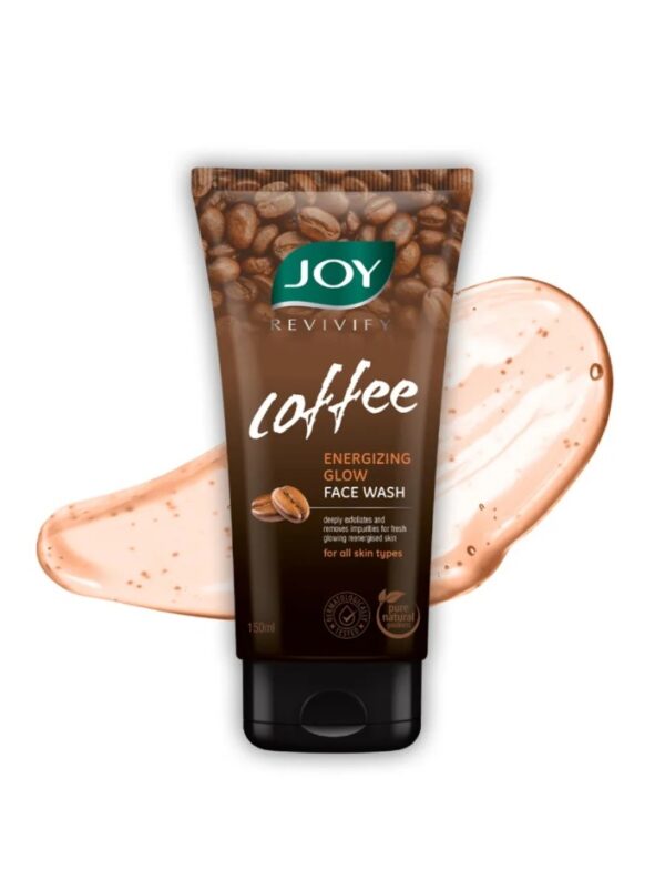 Joy Coffee Face Wash For Deep Exfoliation, Dirt & Tan Removal For a Fresh, Energized Glowing Skin,150ml