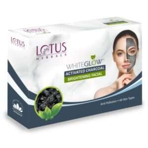 Lotus Herbals Whiteglow Activated Charcoal Brightening Facial, 40gm+7ml