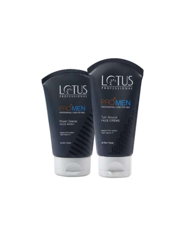 Lotus Professional Promen Turn Around Face Creme & Power Cleanse Wash Combo, 100ml+50gm