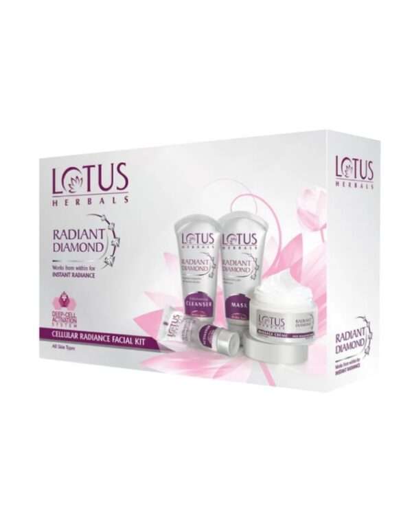 Lotus Herbals Radiant Diamond Cellular Radiance Facial Kit I 170gm
