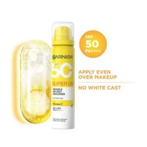 Super UV Invisible Air Mist Spray Sunscreen SPF50 PA++++ For UVA/B, Over Makeup spray, No White Cast, 75mI