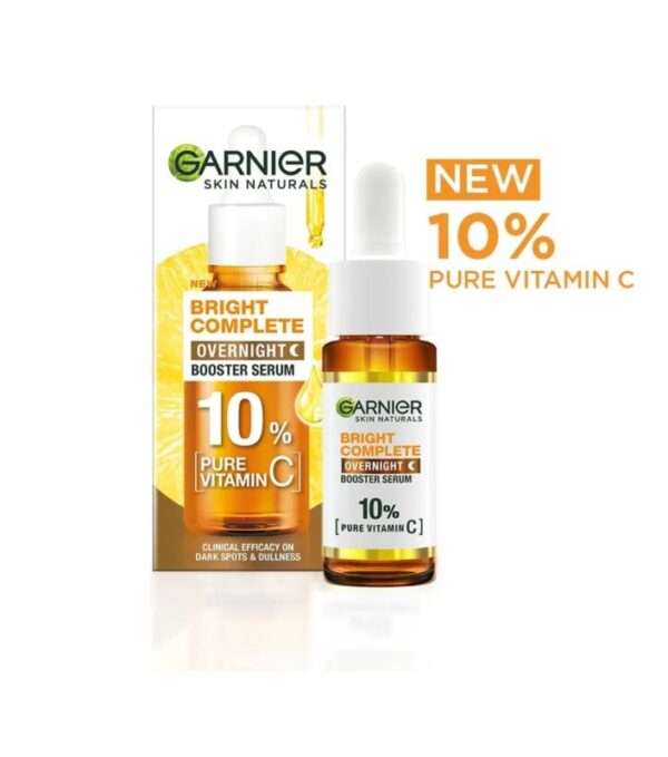 Garnier Bright Complete Vitamin C+ Serum with 10% Pure Vitamin C to Repair & Brighten Skin, 15ml