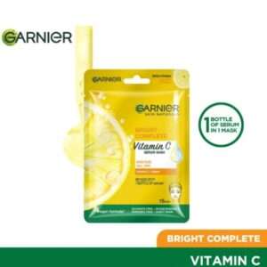 Skin Naturals Bright Complete Vitamin C Face Serum Sheet Mask, Brightens and Spot Reduction, 28gm