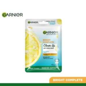 Bright Complete Anti Pimple Sheet Mask With Salicylic Acid, Niacinamide & Vitamin C Serum 23g