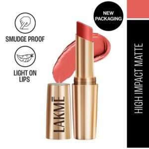 9 To 5 Powerplay Priming Matte Lipstick, Lasts hrs, Coral Date, 3.6g