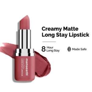 Mamaearth Creamy Matte Long Stay Lipstick - Rose Nude, 4.2g