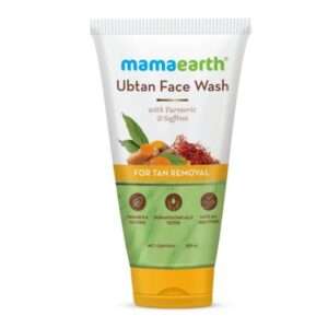 Mamaearth Ubtan Face Wash With Turmeric & Saffron For Tan Removal 150 ml, Skin Brightening,150ml