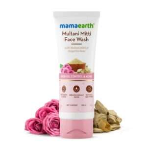 Mamaearth Multani Mitti Face Wash With Multani Mitti & Bulgarian Rose,100ml