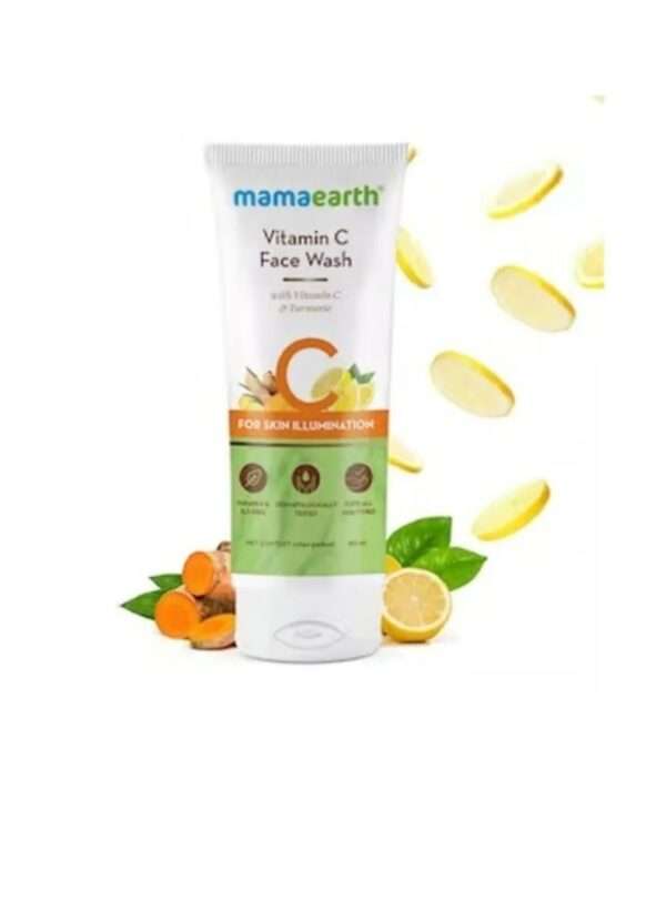 Mamaearth Vitamin C Face Wash with Vitamin C and Turmeric for Skin Illumination, 100mI