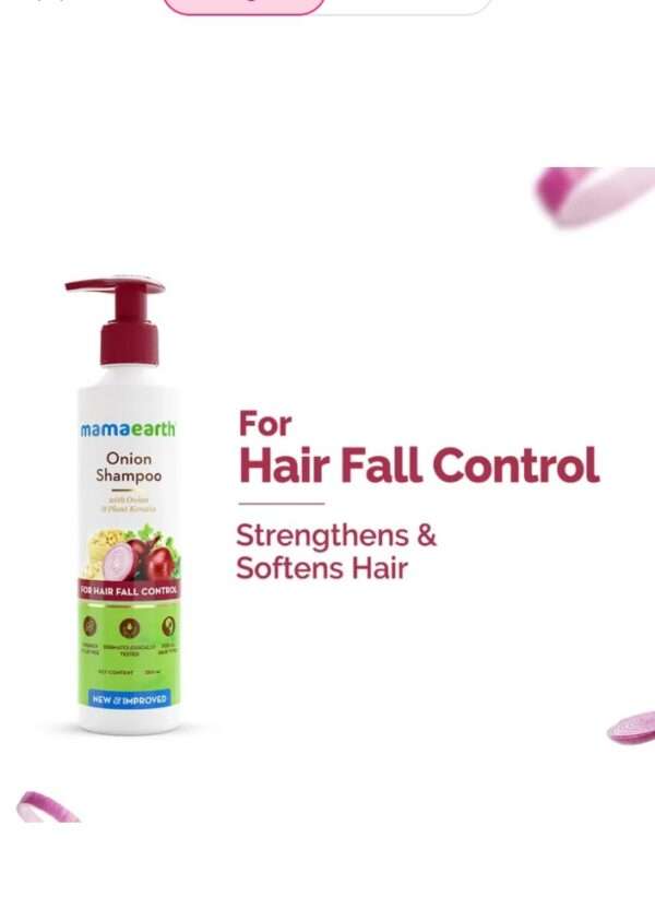 Mamaearth Onion Shampoo for Anti Hair Fall & Hair Growth with Onion Oil & Plant Keratin 250 ml