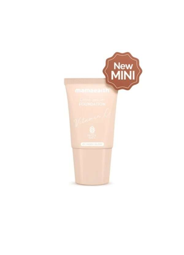 Mamaearth Glow Serum Foundation Vitamin C Mini Tube 01 Ivory Glow,18ml