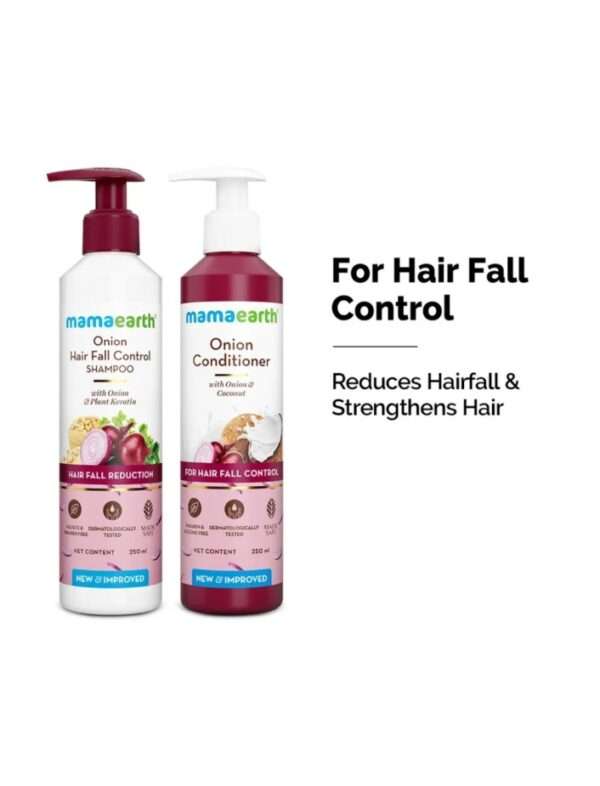 Mamaearth Onion Anti Hair Fall Express Kit with Shampoo + Conditioner for Hair Fall Control