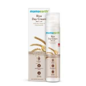 Mamaearth Rice Day Cream For Daily Use With Rice Water & Niacinamide For Glass Skin, 50gm