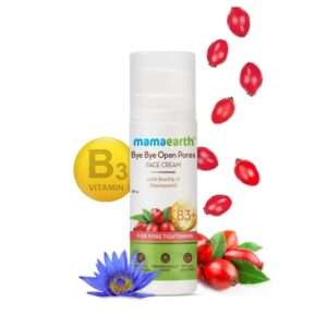 Mamaearth Bye Bye Open Pores Face Cream with Rosehip & Niacinamide | 30 g