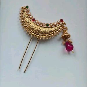 Golden Bridal khopa pin