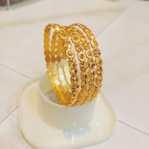 Traditional city gold bangles 4pes