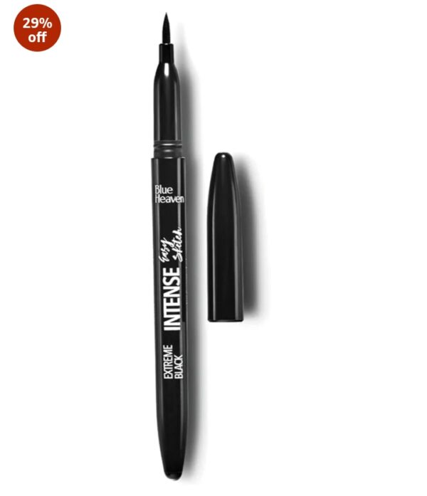 Blue Heaven Intense Eyeliner Easy Sketch, Matte Finish Black, Iml