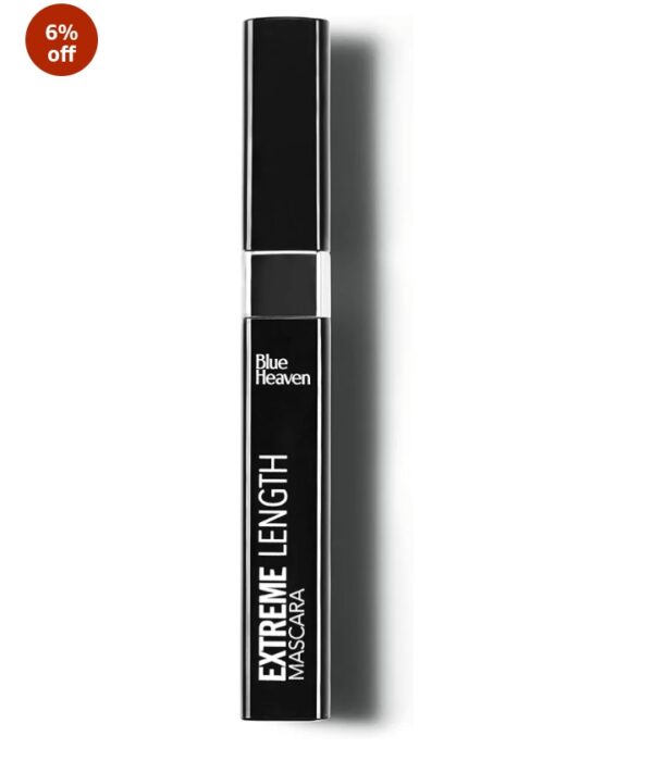 Blue Heaven Extreme Length Mascara Waterproof Black I Quick Dry I No Clumping I Long Lasting Mascara for Women 1 9ml