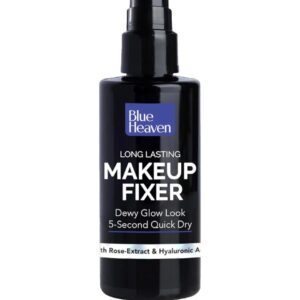 Blue Heaven Long-Lasting Makeup Fixer I Paraben Free & Sweat Proof I Infused with Vitamin E and Aloe Vera I Dewy Glow and Silk Matte Effect Setting Spray for Makeup 1 60ml
