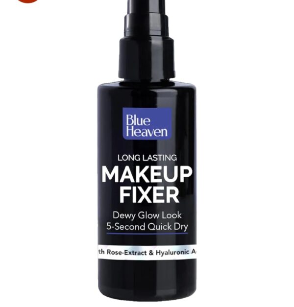 Blue Heaven Long-Lasting Makeup Fixer I Paraben Free & Sweat Proof I Infused with Vitamin E and Aloe Vera I Dewy Glow and Silk Matte Effect Setting Spray for Makeup 1 60ml